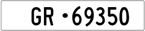 Trailer License Plate